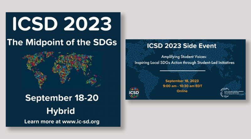 INTERNATIONAL CONFERENCE ON SUISTAINABLE DEVELOPMENT – ICSD 2023 The Midpoint of the SDGs
