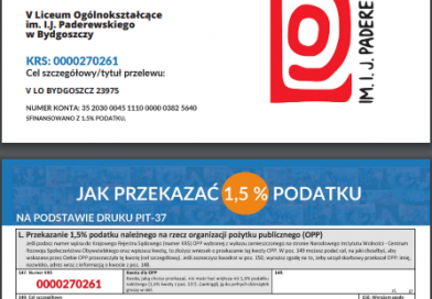 1,5% PODATKU NA REMONT I MODERNIZACJĘ ŚWIETLICY SZKOLNEJ