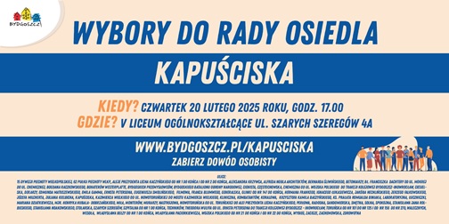 Wybory do Rady Osiedla Kapuściska